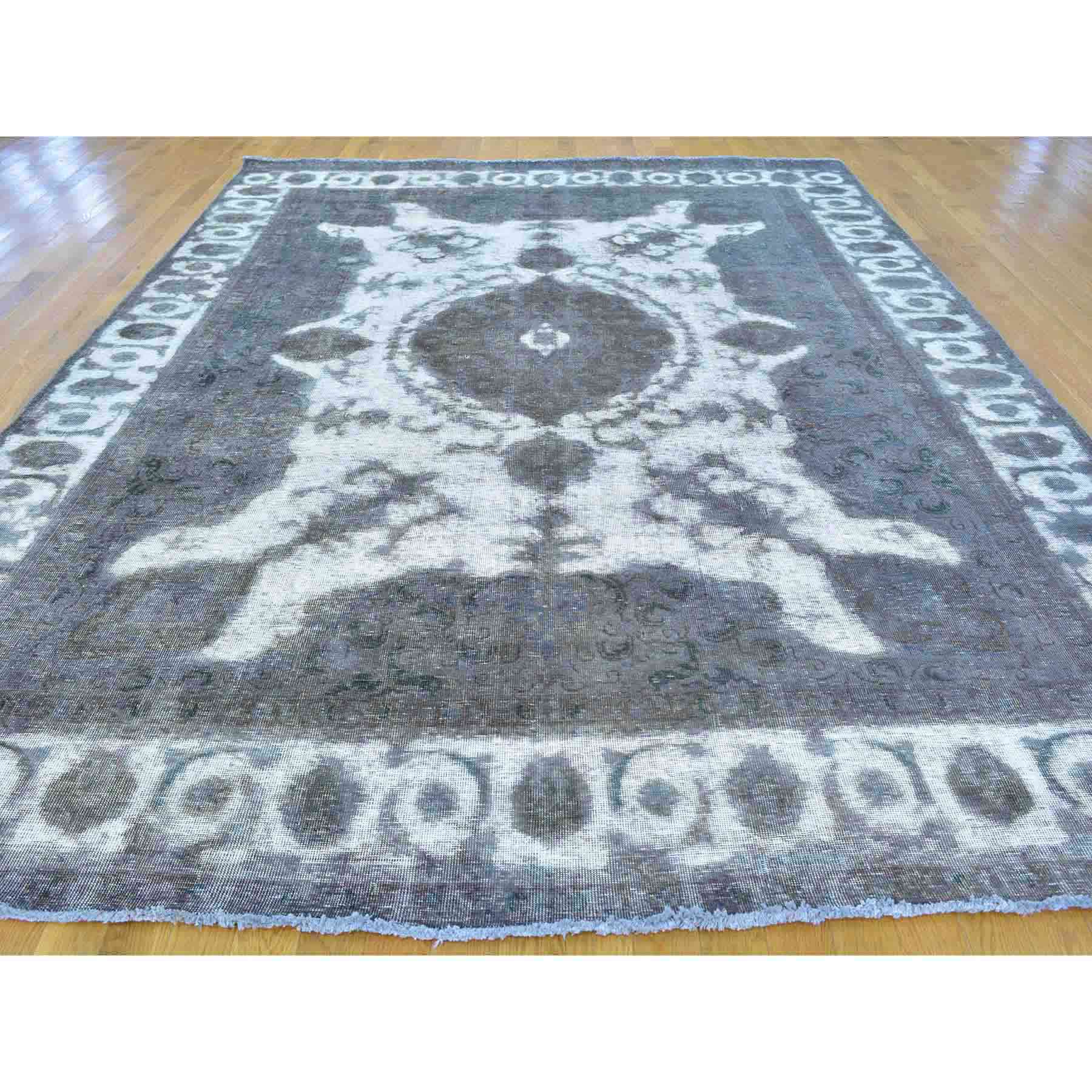 Overdyed-Vintage-Hand-Knotted-Rug-125635