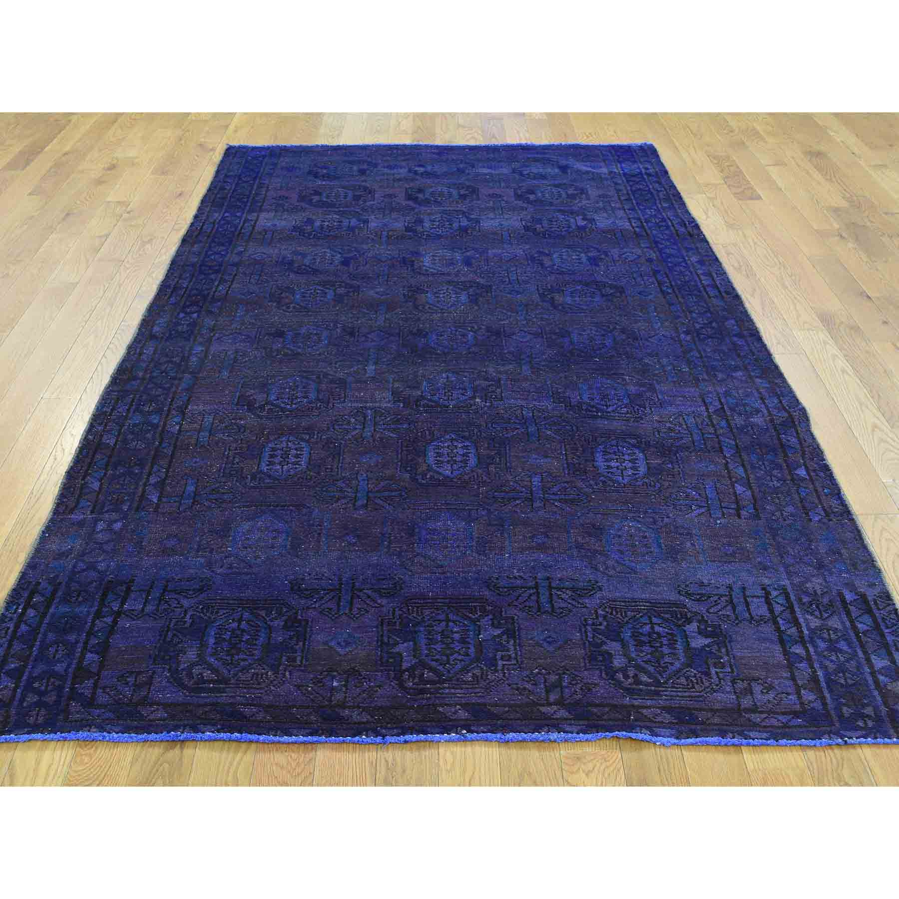 Overdyed-Vintage-Hand-Knotted-Rug-152260