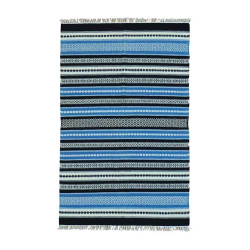 Striped Flat Weave Durie Kilim Hand Woven Oriental 