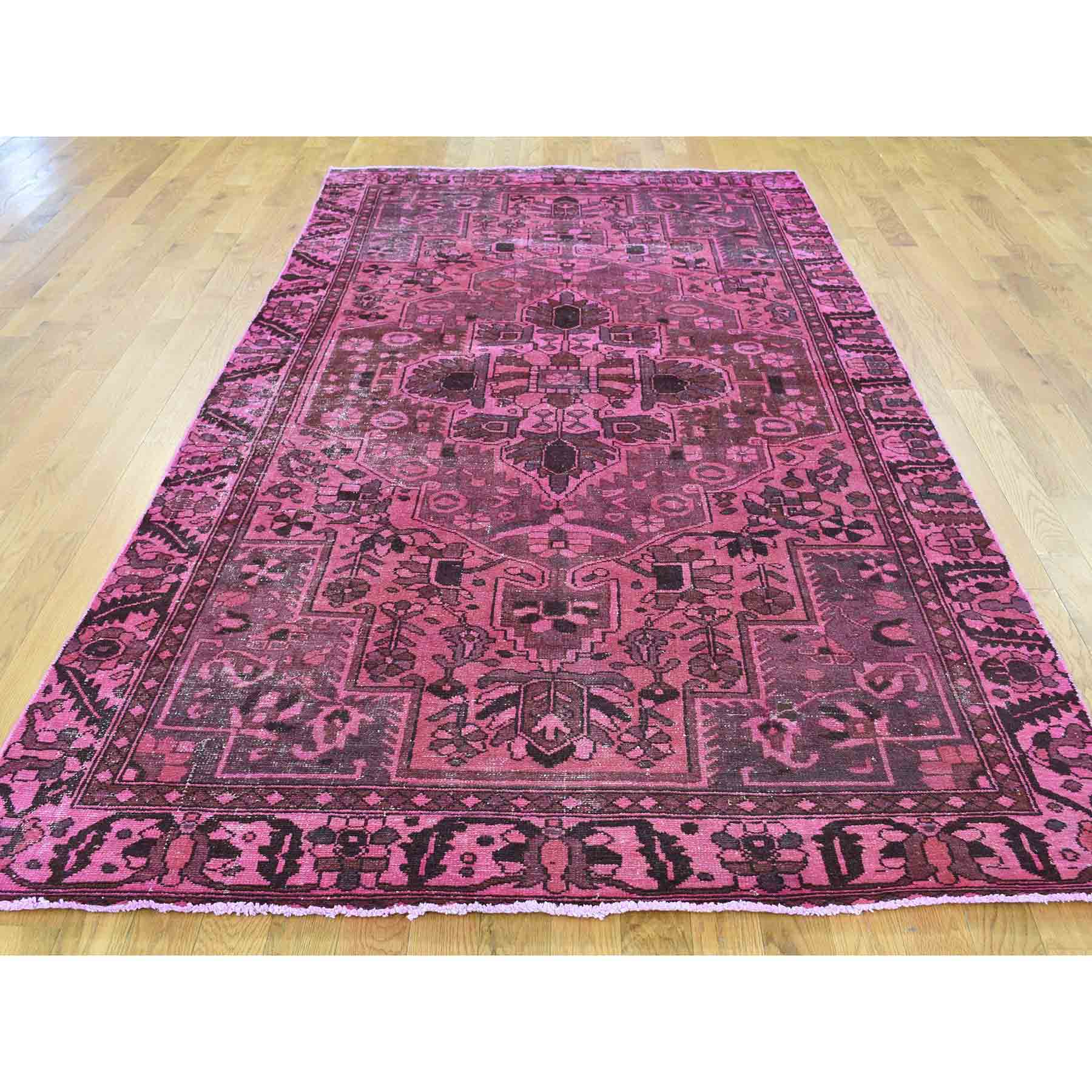 Overdyed-Vintage-Hand-Knotted-Rug-153555