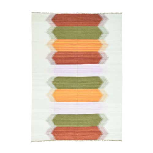 Flat Weave Reversible Durie Kilim Colorful Hand-Woven 