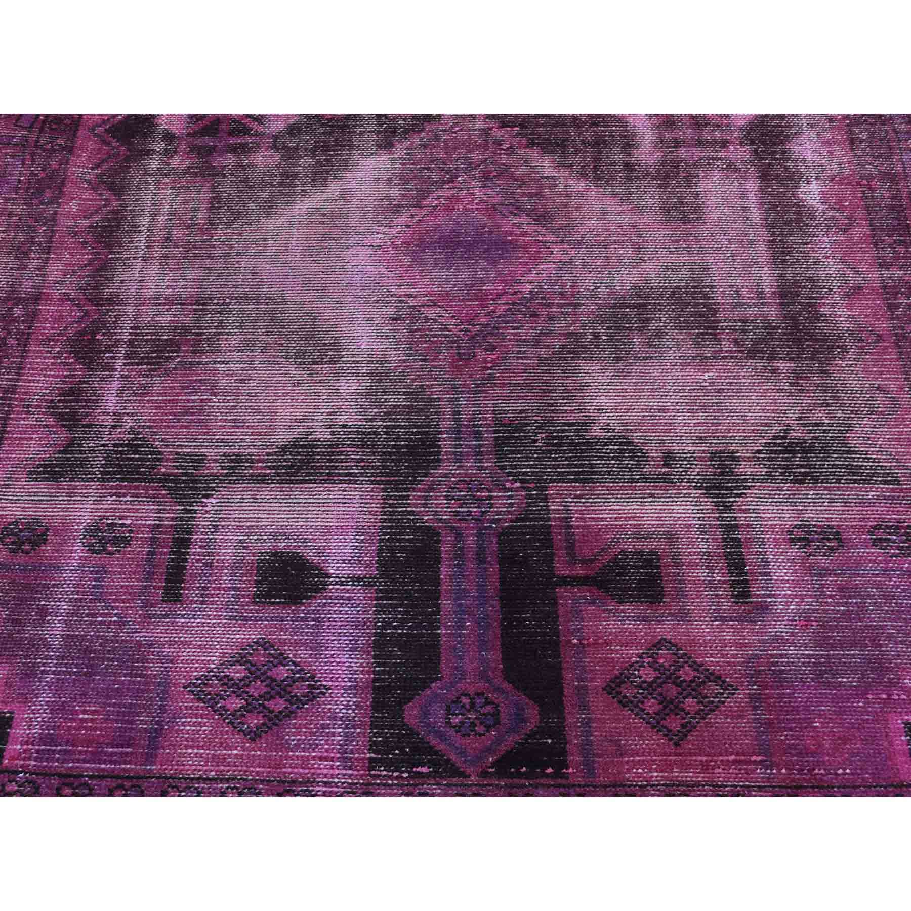 Overdyed-Vintage-Hand-Knotted-Rug-166210