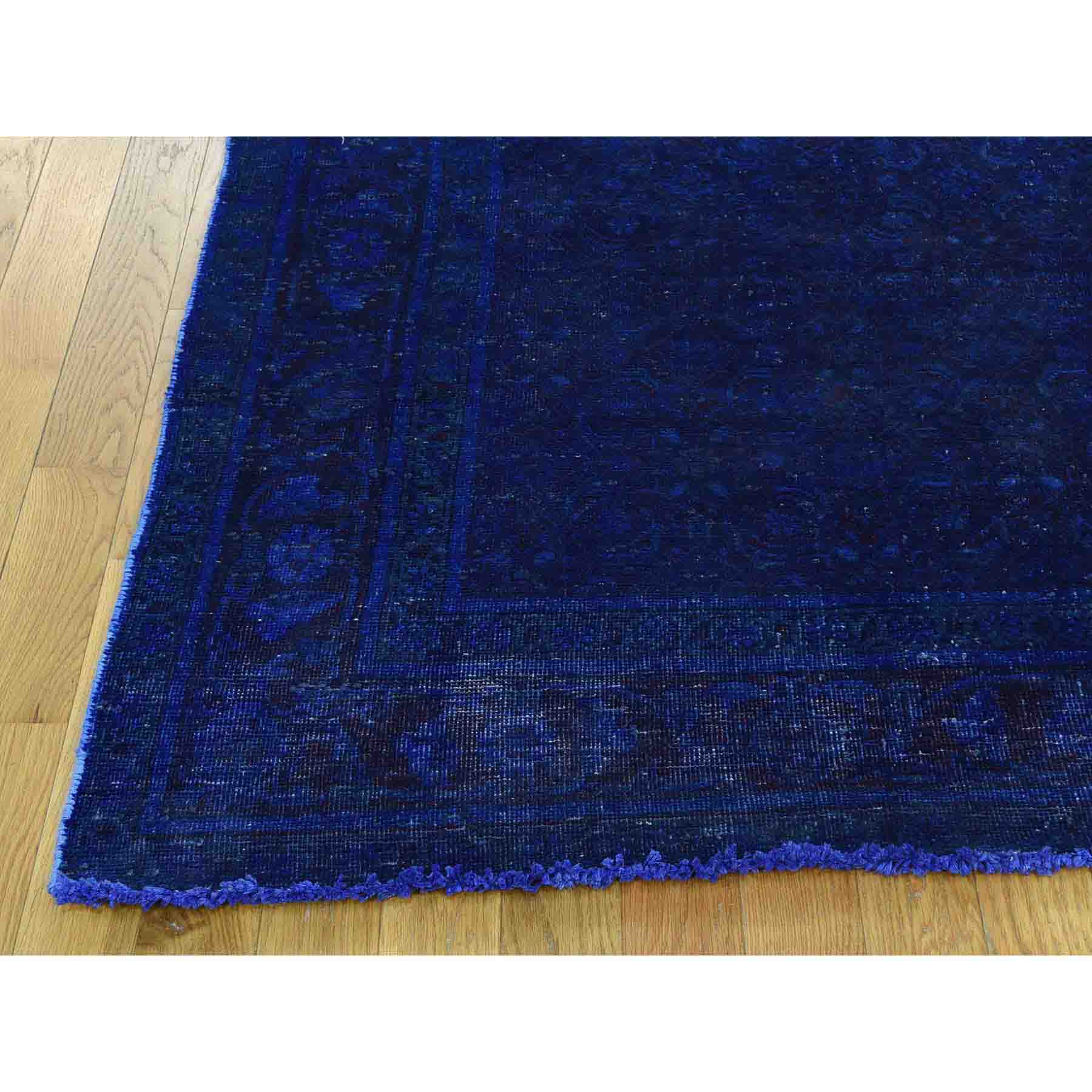 Overdyed-Vintage-Hand-Knotted-Rug-168105