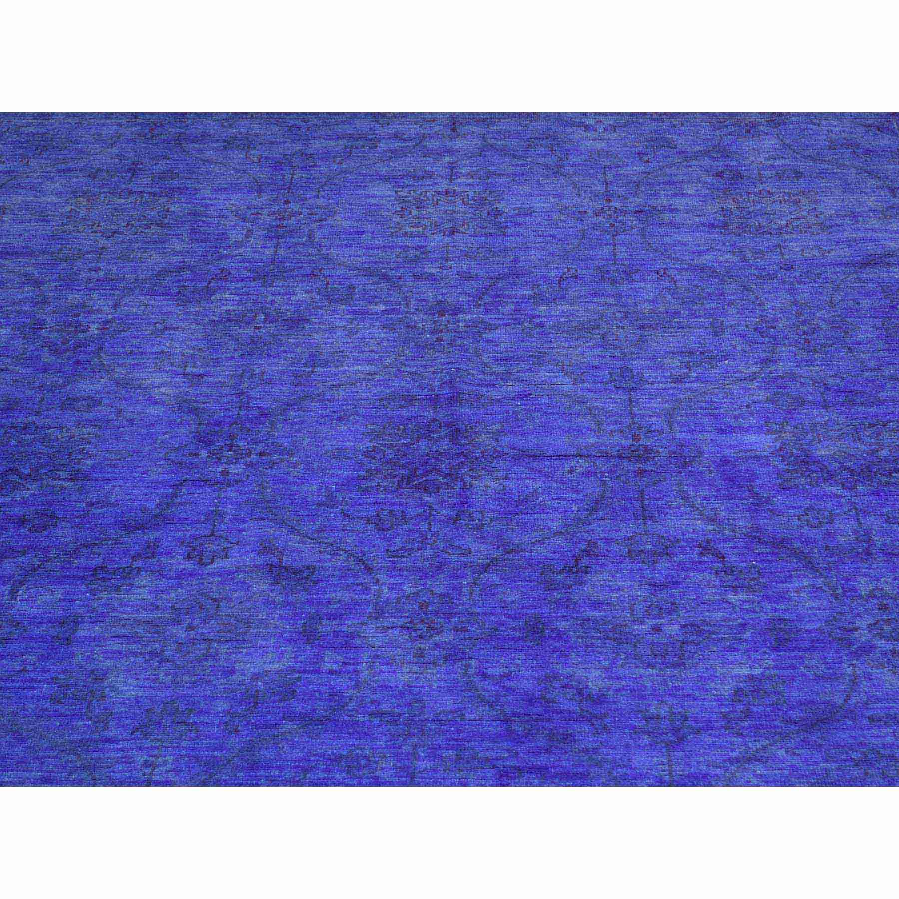 Overdyed-Vintage-Hand-Knotted-Rug-173790