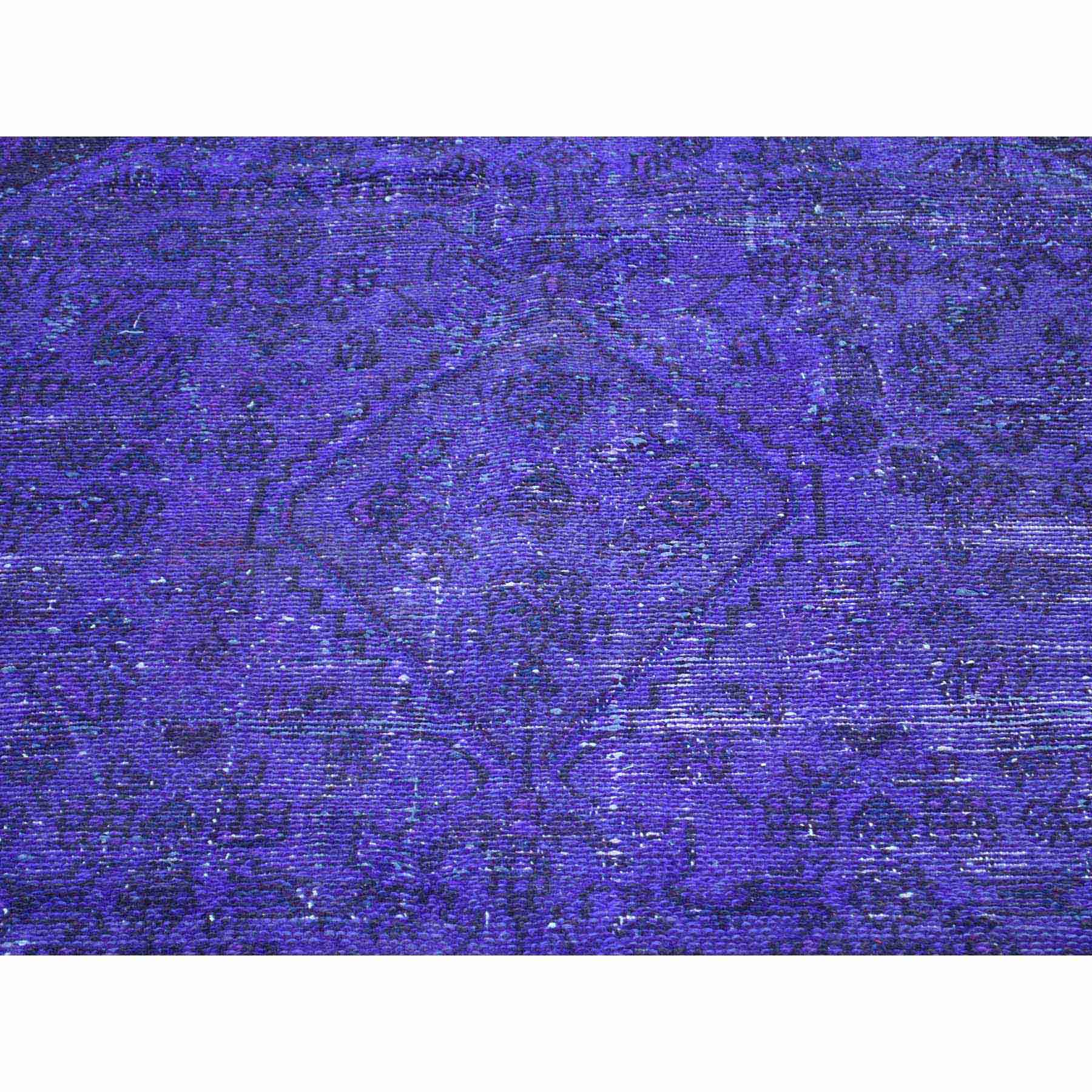 Overdyed-Vintage-Hand-Knotted-Rug-174135