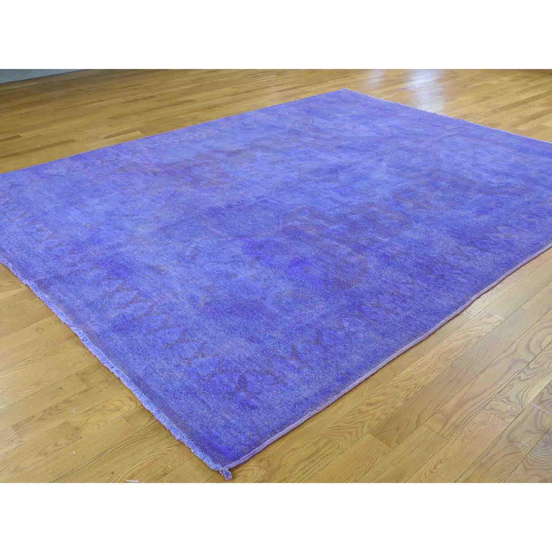 Overdyed-Vintage-Hand-Knotted-Rug-182685