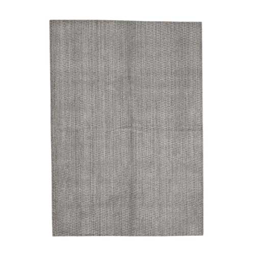 Grey Pure Wool Tone on Tone Hand Loomed Oriental 