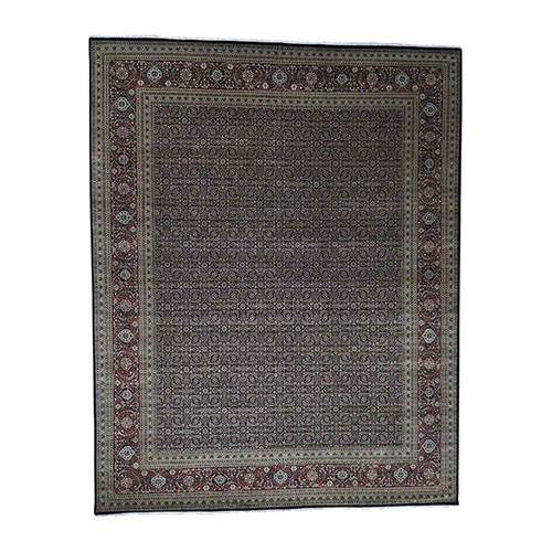 Hand-Knotted Herati All Over Design Pure Wool Oversize Oriental Rug