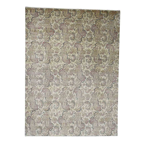 Agra with Paisley Design 100 Percent Wool Hand-Knotted Oriental 