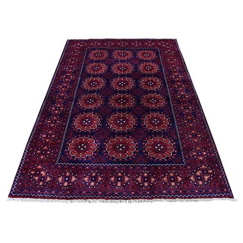 Afghan Khamyab Denser Weave with Shiny Wool Hand Knotted Oriental 