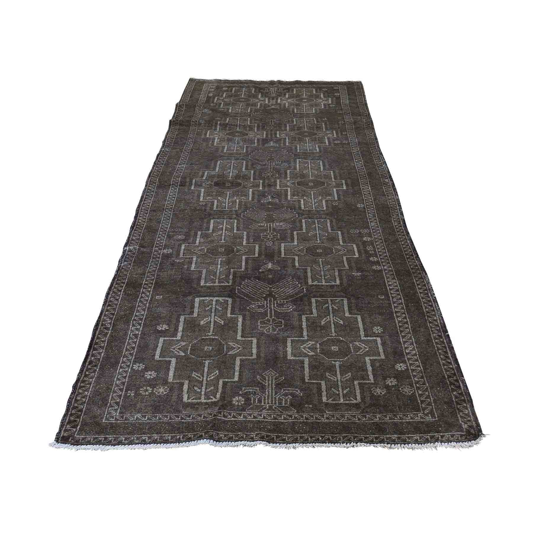 Washed Out Pure Wool Afghan Baluch Wide Runner Hand Knotted Oriental Rug 220730 Washed Out Pure Wool Afghan Baluch Wide Runner Hand Knotted Oriental Rug 220730