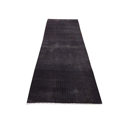 Hand-Knotted Wool and Silk Tone-on-Tone Nepali Runner Oriental Rug Hand-Knotted Wool and Silk Tone-on-Tone Nepali Runner Oriental Rug