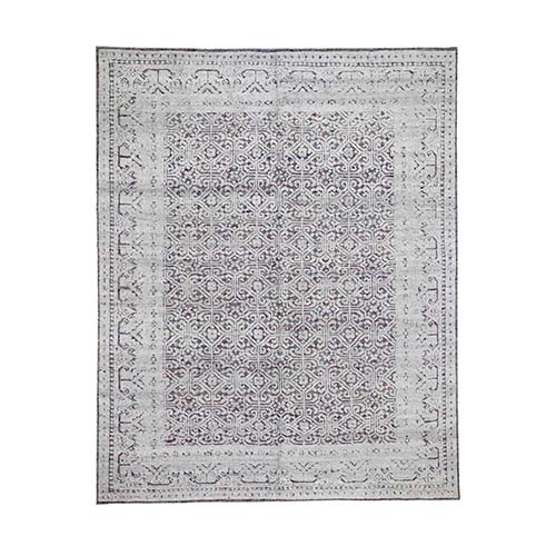 Hi-Low Pile Textured Wool Khotan Design Hand-Knotted Oriental Rug