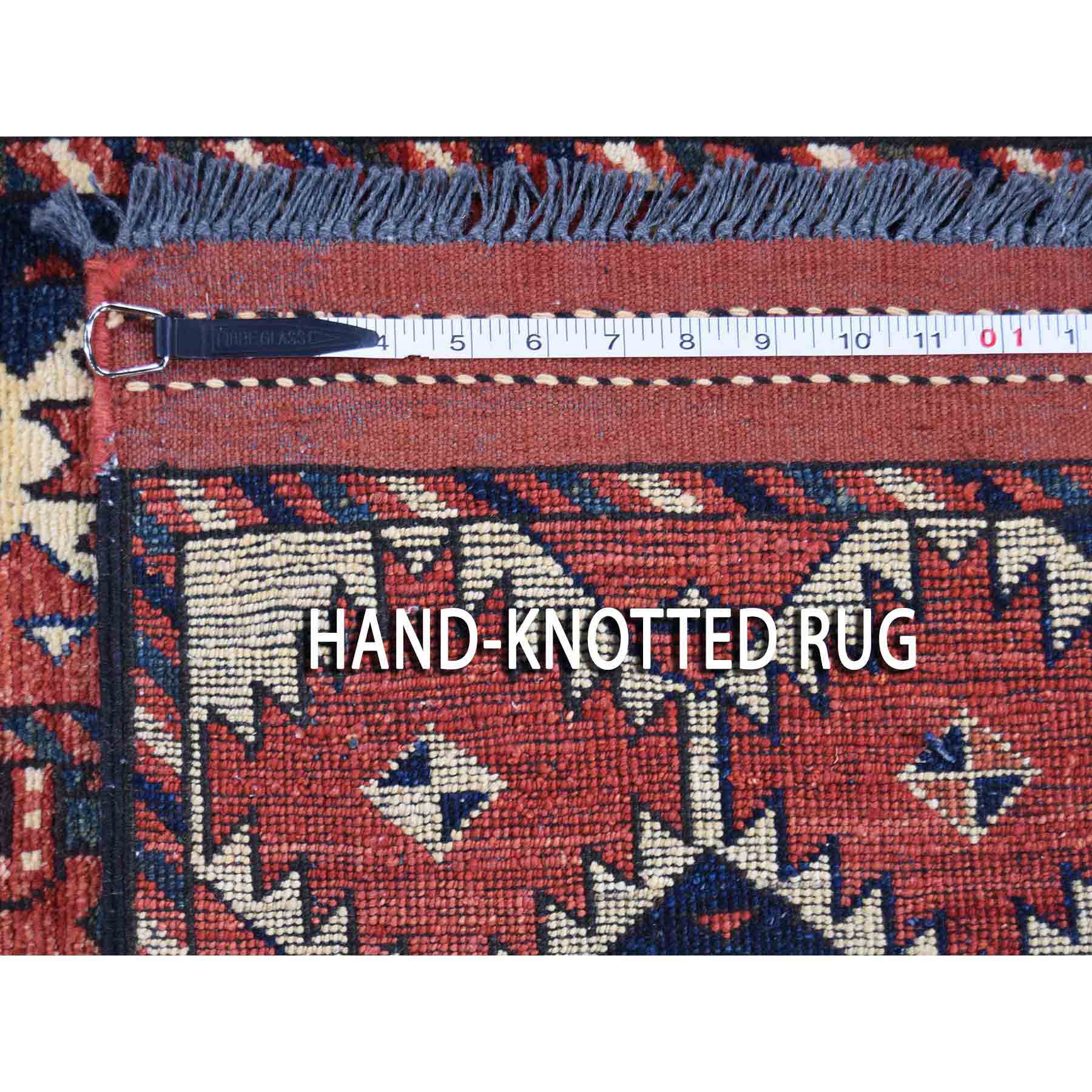 Tribal-Geometric-Hand-Knotted-Rug-230095