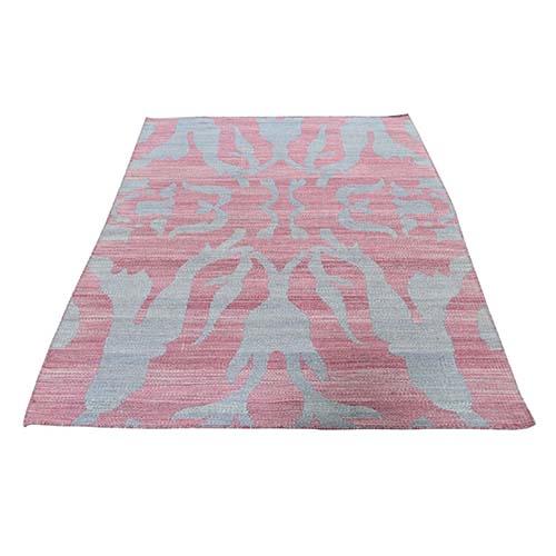 Pure Wool Reversible Kilim Flat Weave Hand-Woven Oriental Rug 