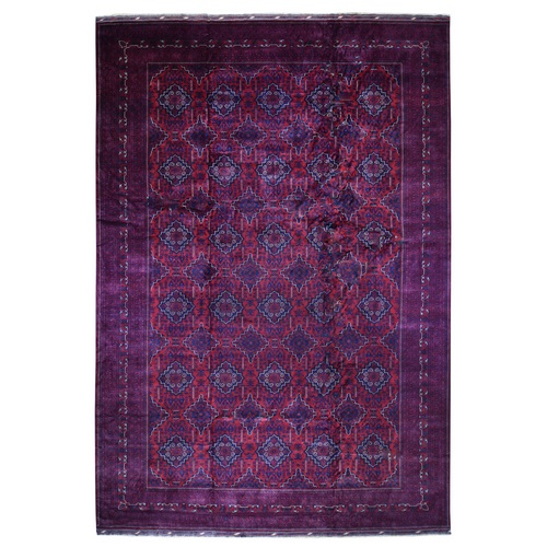 Denser Weave with Shiny Wool Oversized Vegetable Dyes Afghan Khamyab Hand Knotted Oriental 