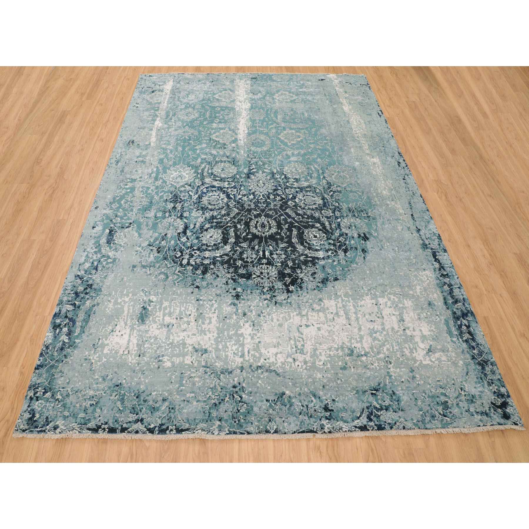 Transitional-Hand-Knotted-Rug-290085