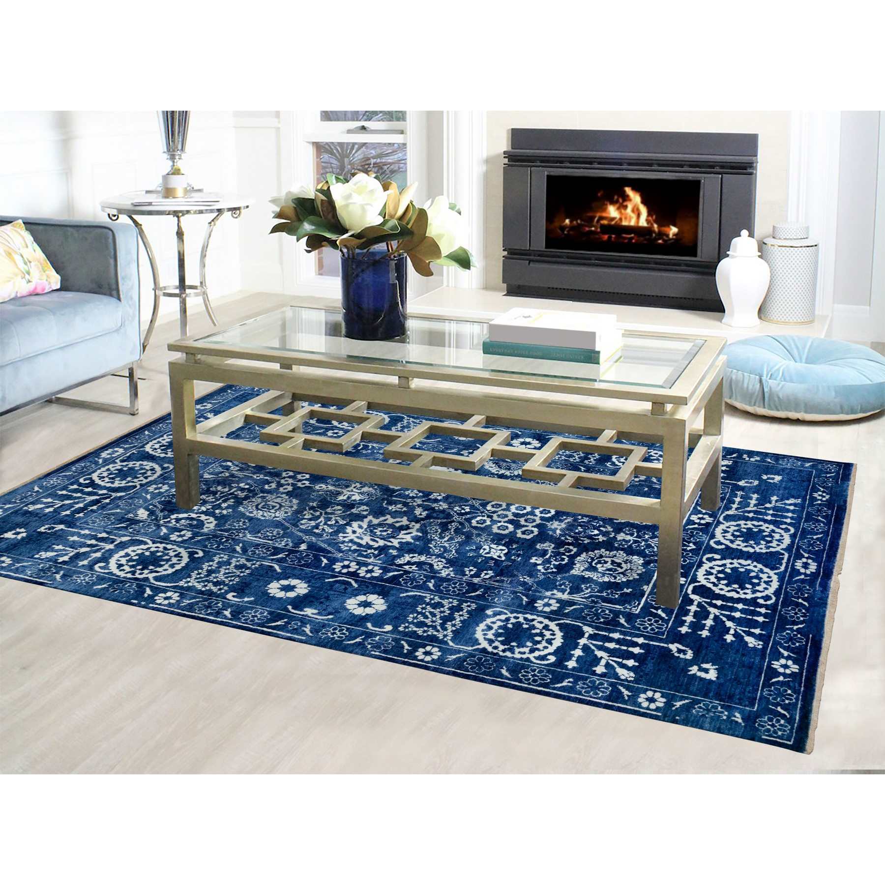 Transitional-Hand-Knotted-Rug-292675