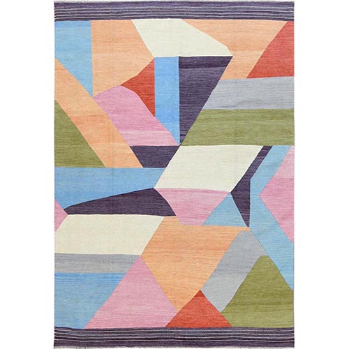 THE CANDY STORE Handspun Wool Flat Weave Kilim Hand Woven Reversible Oriental Rug THE CANDY STORE Handspun Wool Flat Weave Kilim Hand Woven Reversible Oriental Rug