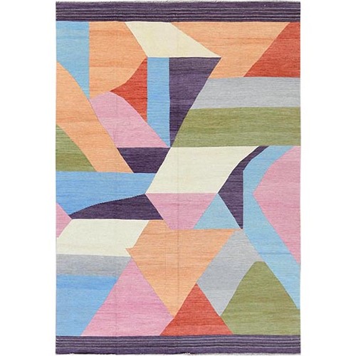 THE CANDY STORE Kilim Handspun Wool Flat Weave Reversible Hand Woven Oriental Rug THE CANDY STORE Kilim Handspun Wool Flat Weave Reversible Hand Woven Oriental Rug