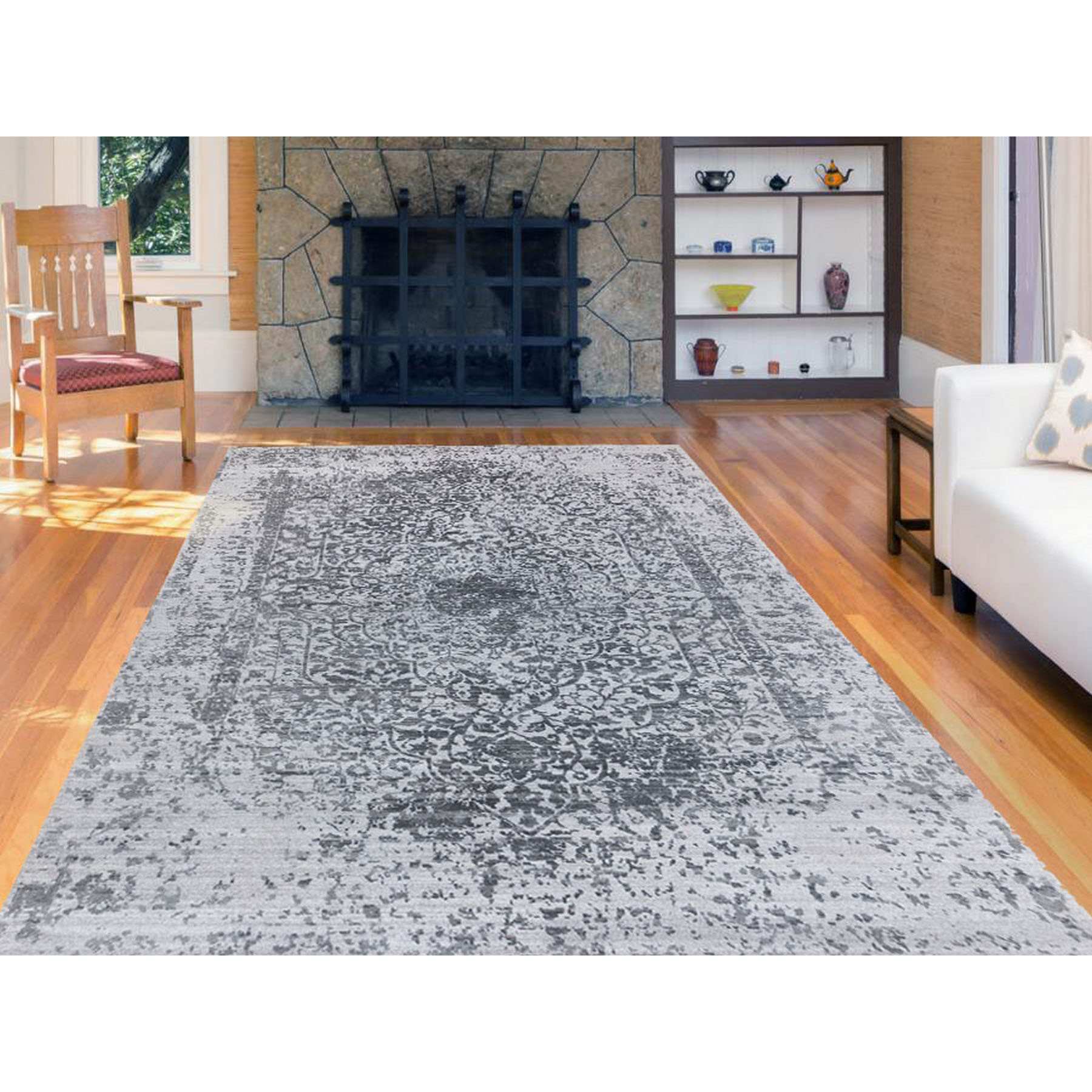 Transitional-Hand-Knotted-Rug-310470