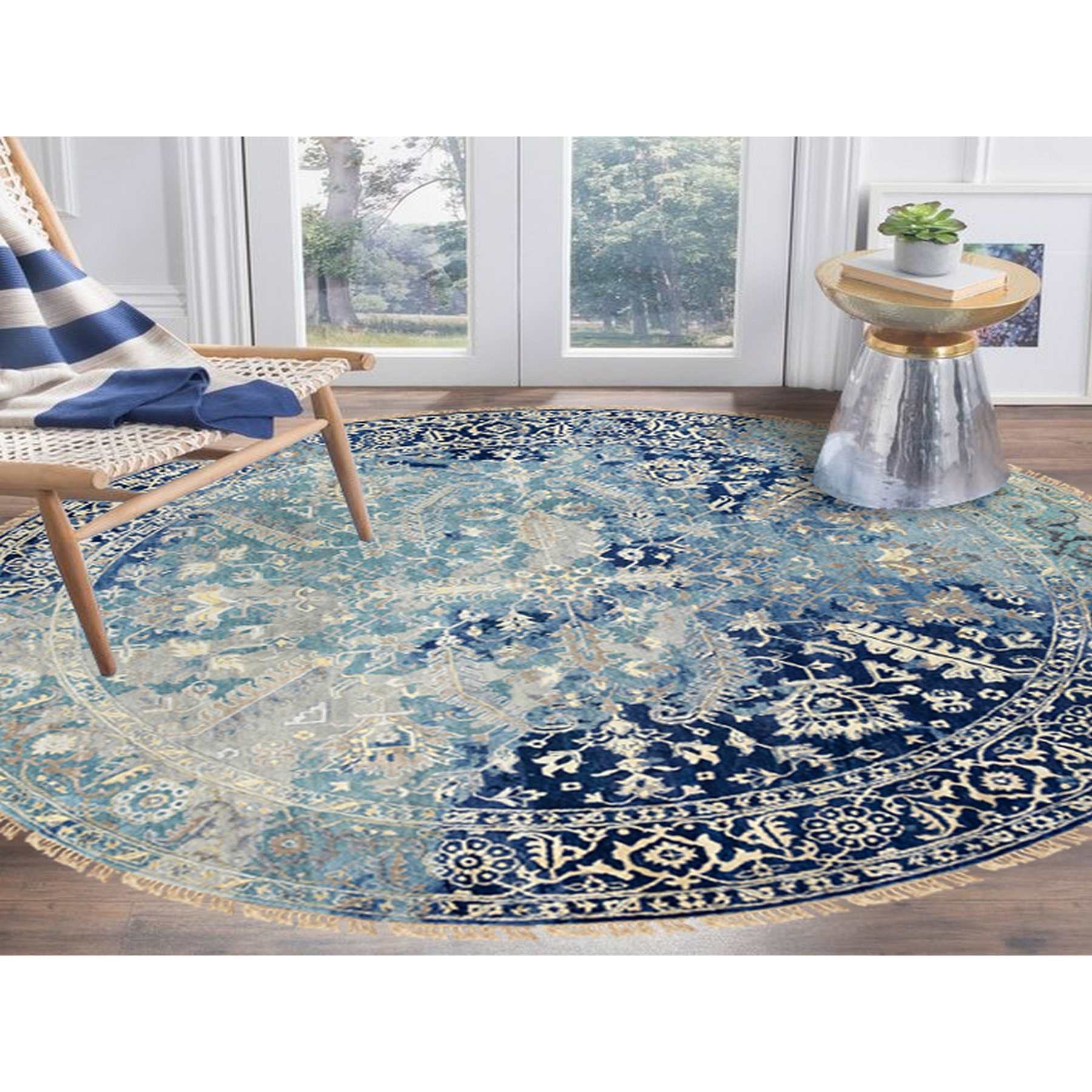 Transitional-Hand-Knotted-Rug-310670