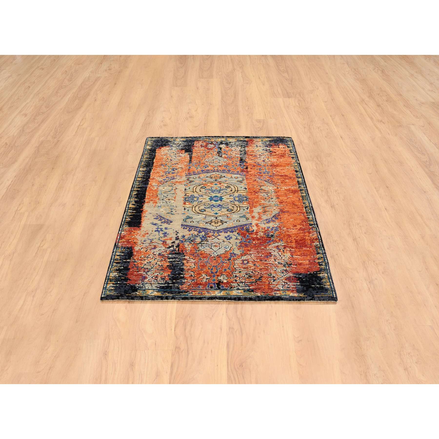 Transitional-Hand-Knotted-Rug-324405