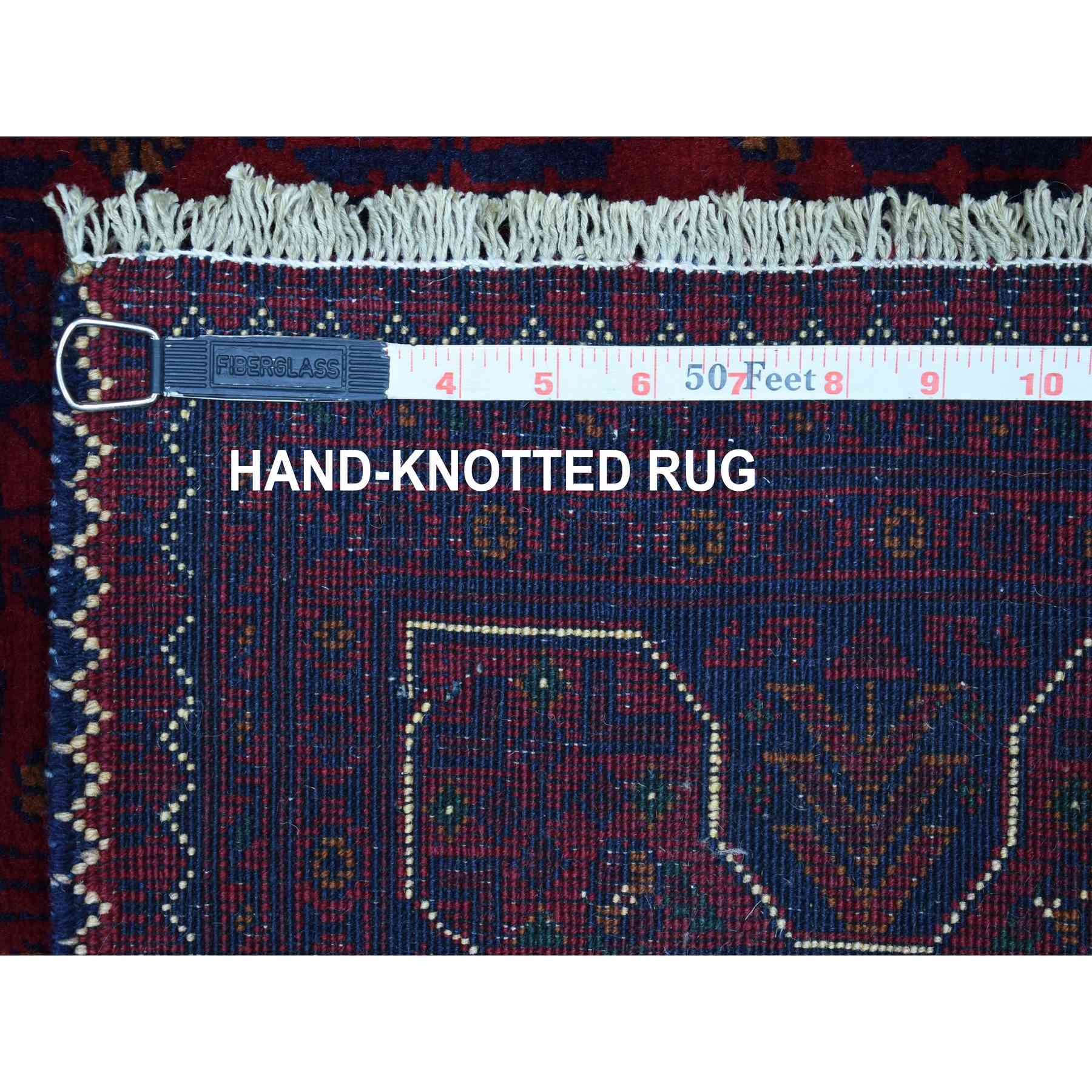 Tribal-Geometric-Hand-Knotted-Rug-340350