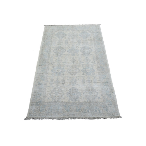 Milky Wash Peshawar with Soft Colors Afghan Wool Hand Knotted Extremely Durable Oriental 