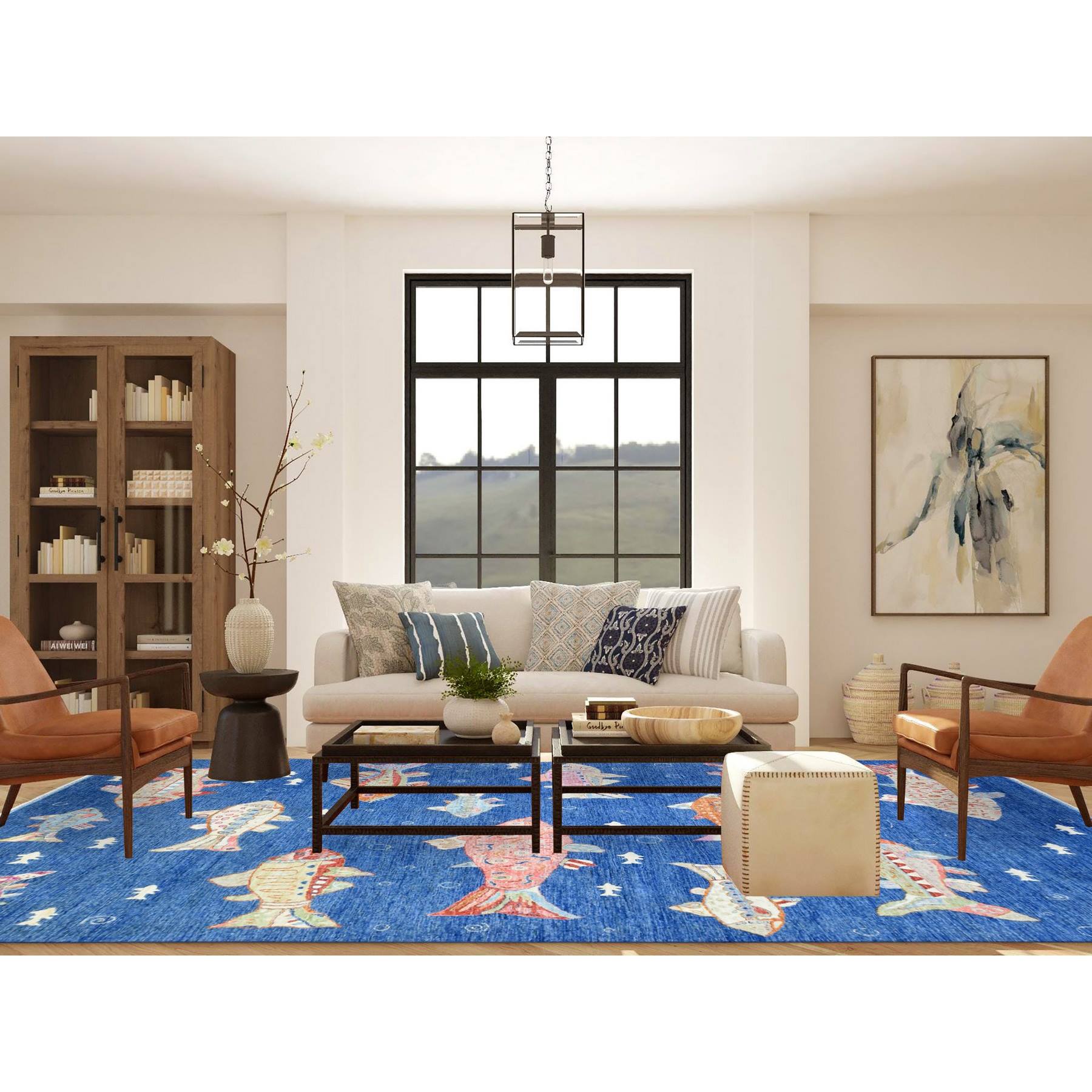 Modern-and-Contemporary-Hand-Knotted-Rug-363825