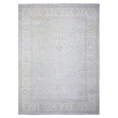 White Wash Peshawar Natural Dyes, Pure Wool Hand Knotted, Oriental Rug