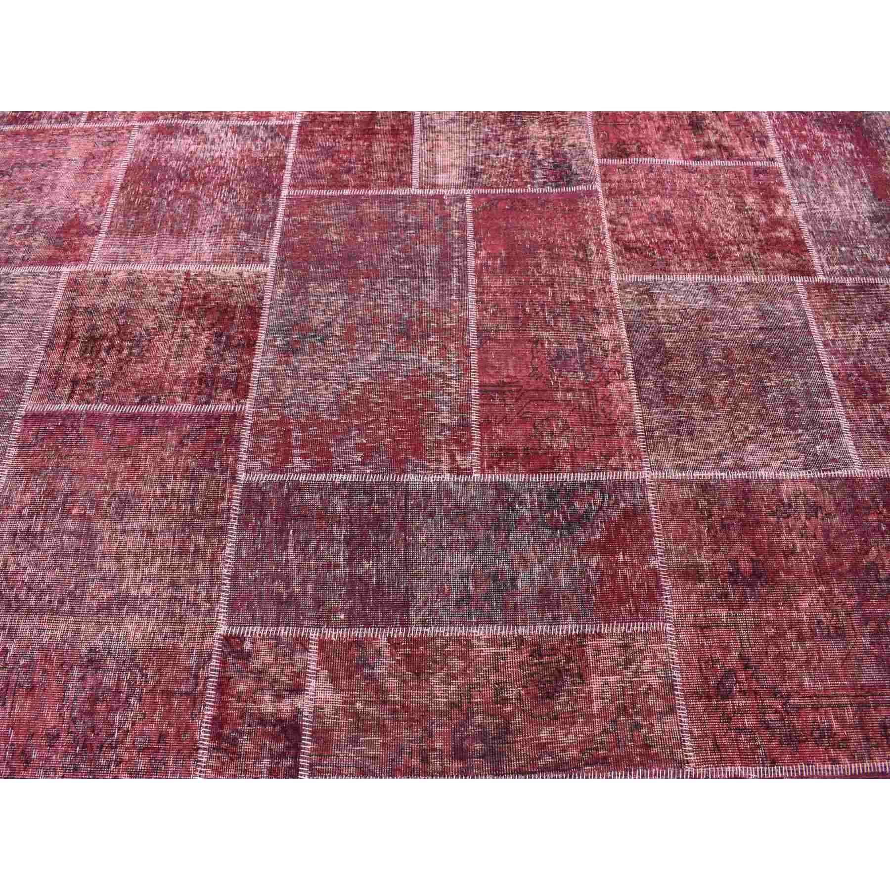 Overdyed-Vintage-Hand-Knotted-Rug-403310