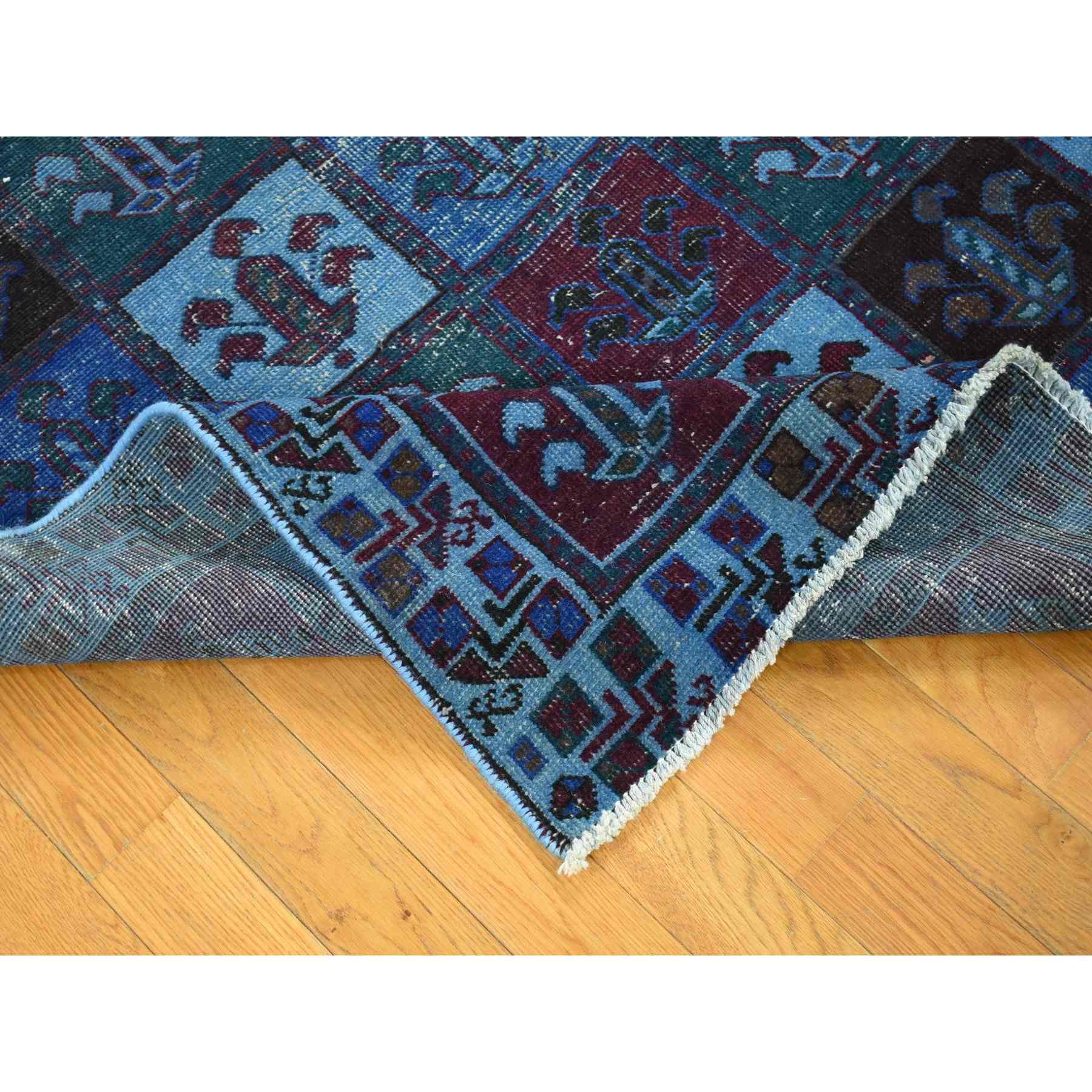 Overdyed-Vintage-Hand-Knotted-Rug-403355