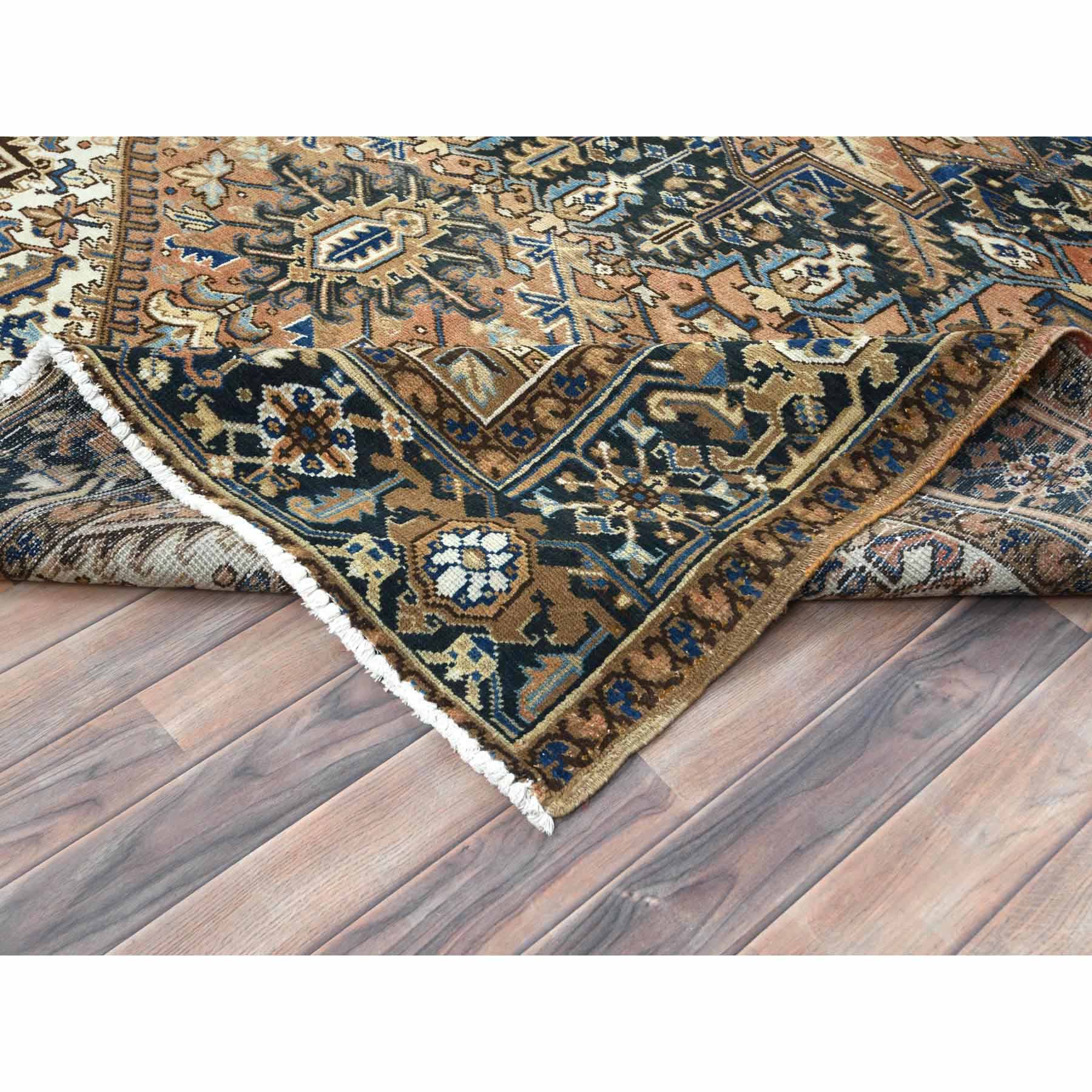Overdyed-Vintage-Hand-Knotted-Rug-410230