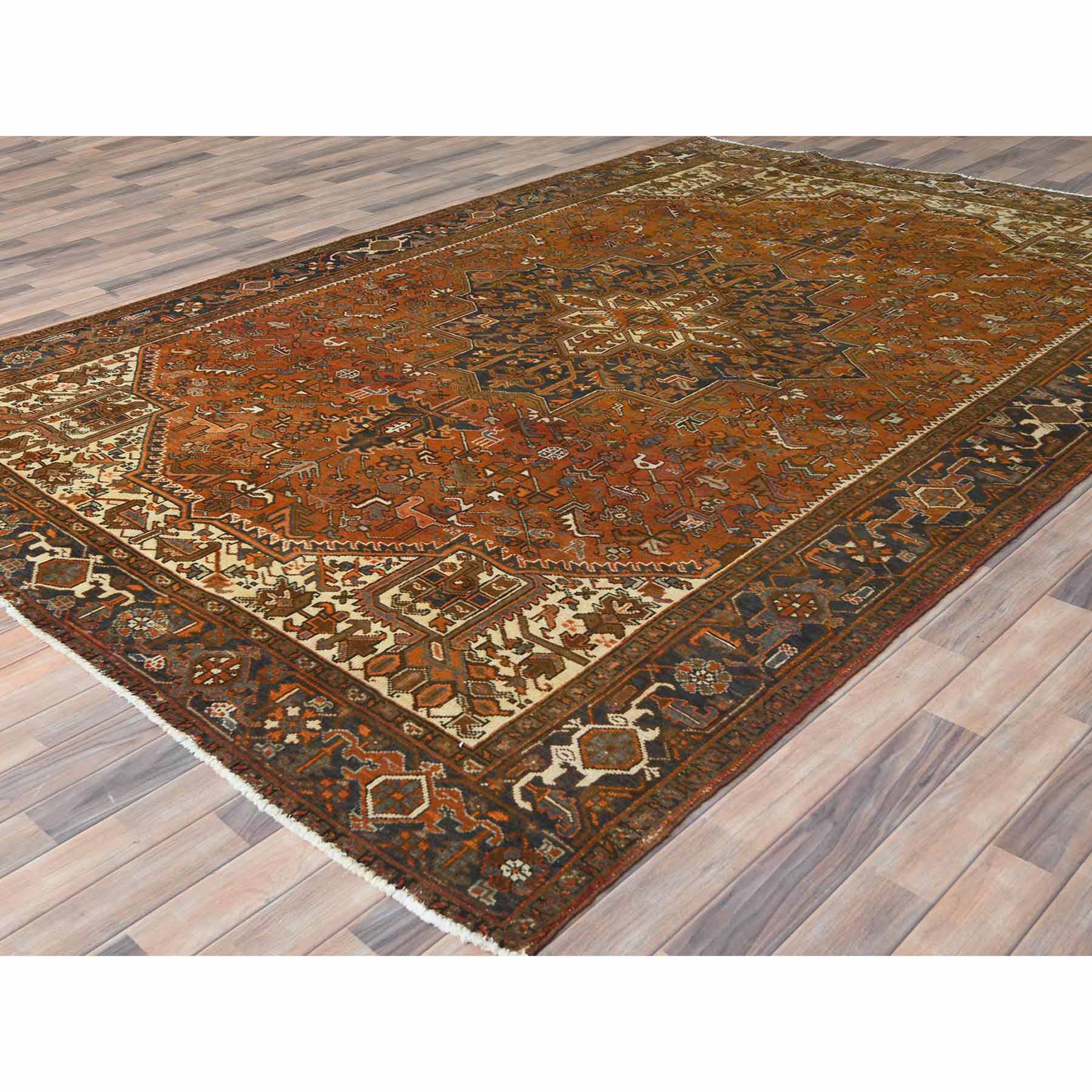 Overdyed-Vintage-Hand-Knotted-Rug-410285
