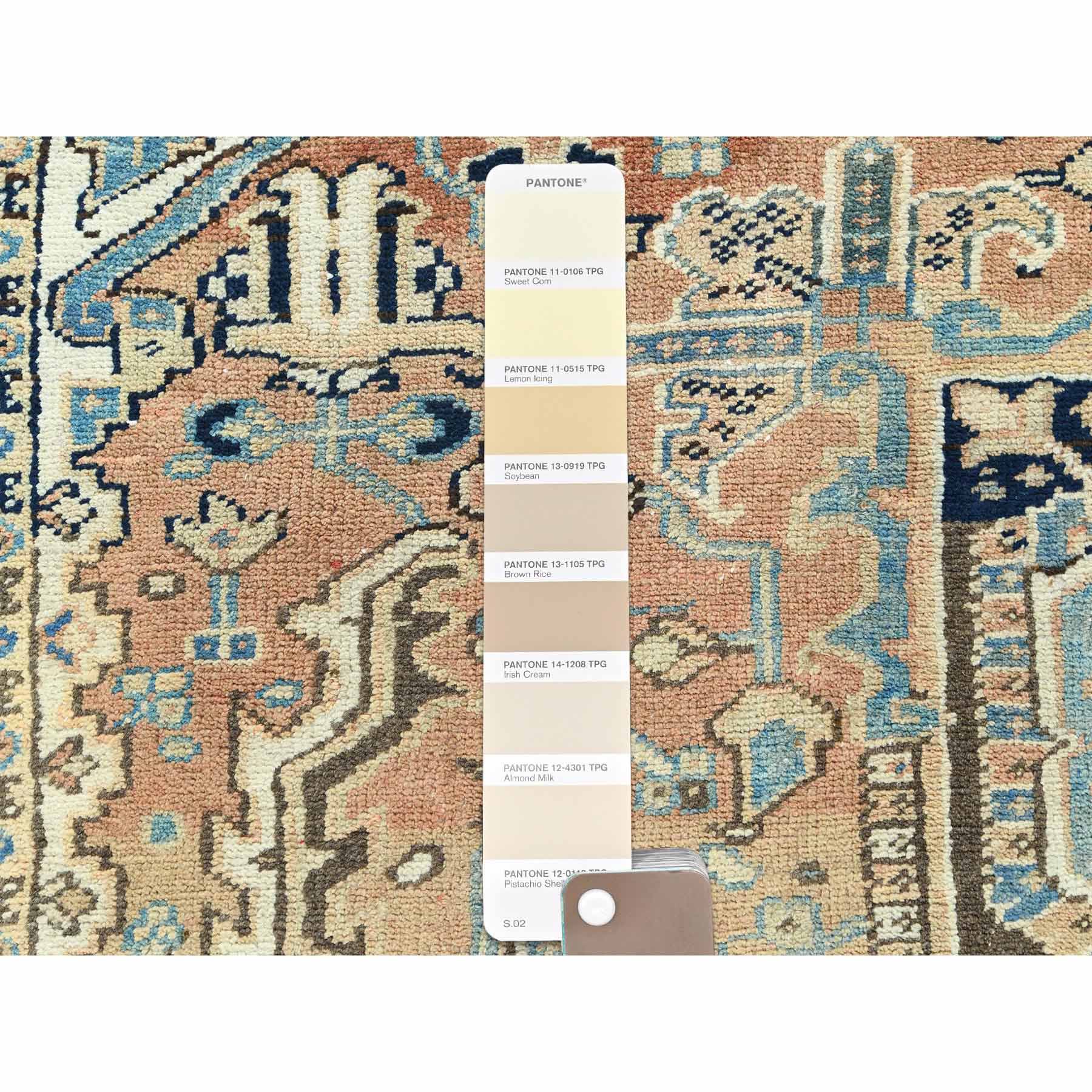 Overdyed-Vintage-Hand-Knotted-Rug-410360