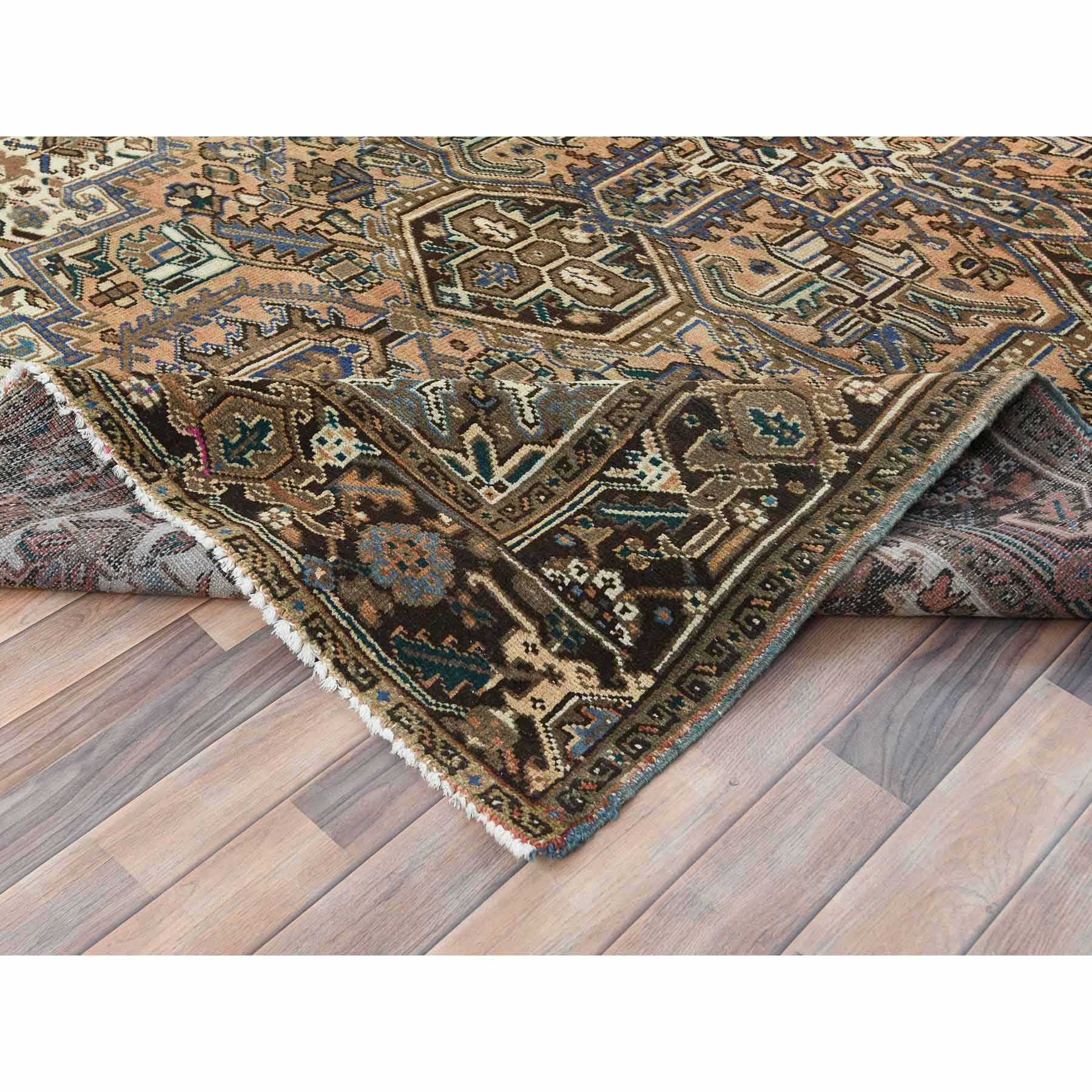 Overdyed-Vintage-Hand-Knotted-Rug-410660