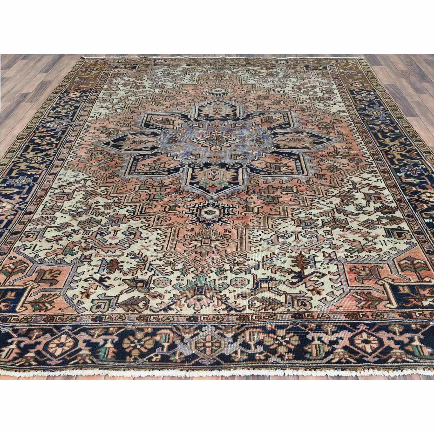 Overdyed-Vintage-Hand-Knotted-Rug-411775