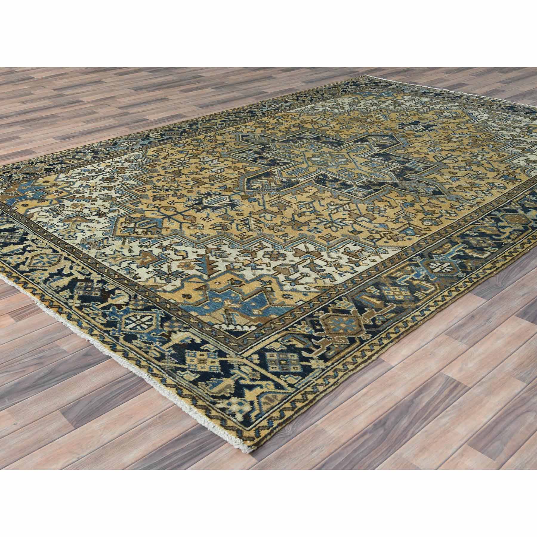 Overdyed-Vintage-Hand-Knotted-Rug-411810